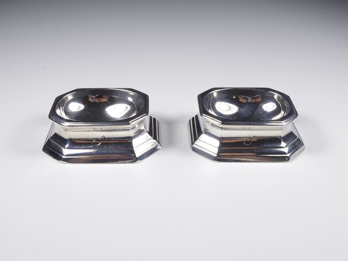 Pair of George II silver trencher salts   Assay Master Achibald Ure | MasterArt